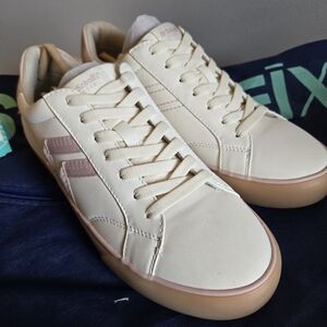 Dr. Scholl's Cream & Pink Men’s Low-Top Sneakers